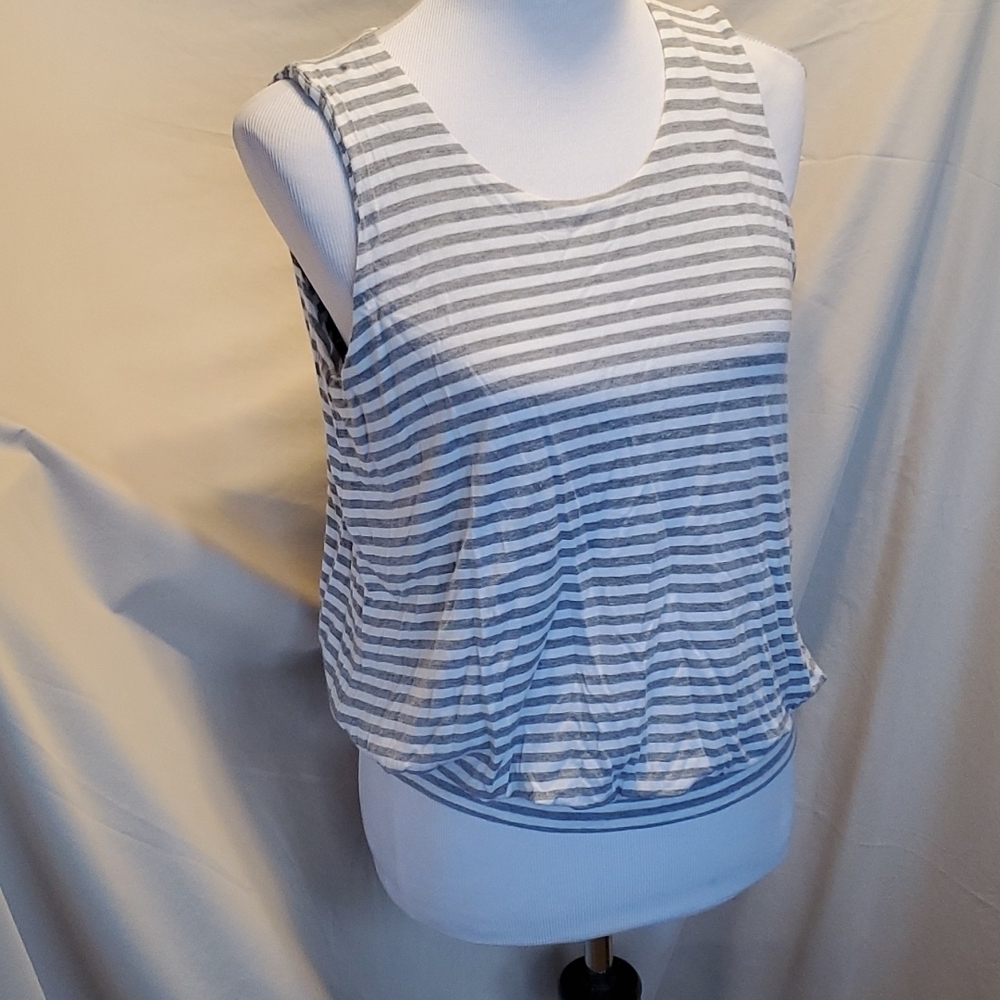 Kenneth Cole Stripe Tank Top SZ SM
